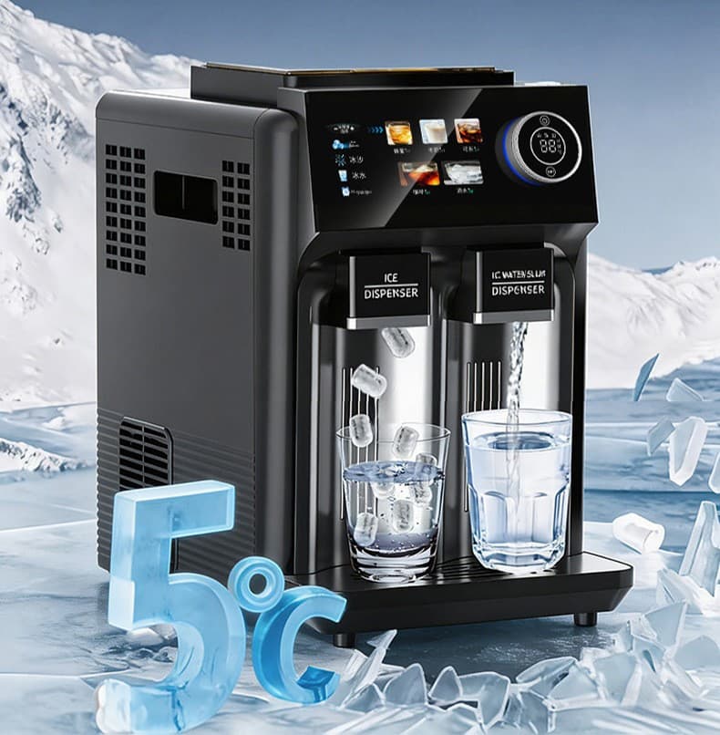 Multi Functional Ice Maker Automatic 3 In 1 Ice Maker Ice Slush Cold Water High Output 15kg 24h For Home Party